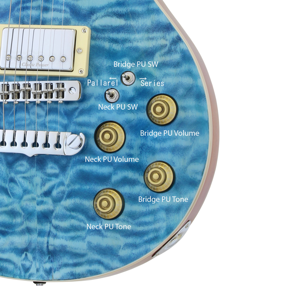 Aria Pro II PE-480 See-through Emerald Blue PE-480 (SEBL